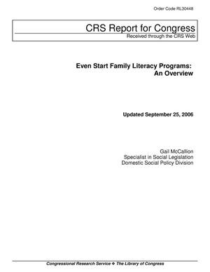 Even Start Family Literacy Programs: An Overview
