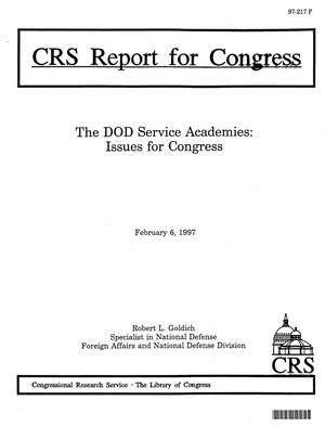 The IIOD Service Academies: Issues for Congress