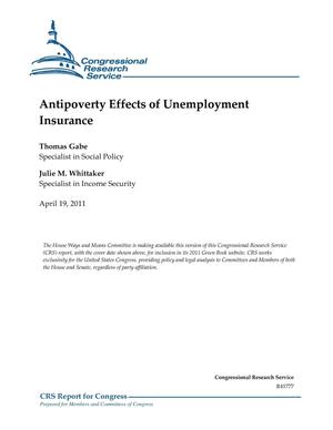 Primary view of object titled 'Antipoverty Effects of Unemployment Insurance'.