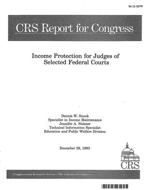 Income Protection for Judges of Selected Federal Courts