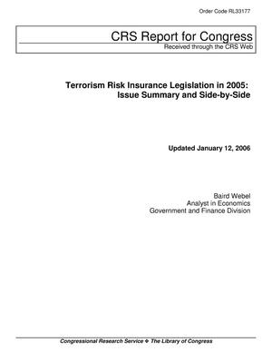 Terrorism Risk Insurance Legislation: Issue Summary and Side-by-Side