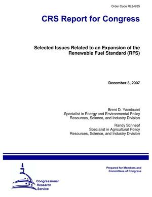 Selected Issues Related to an Expansion of the Renewable Fuel Standard (RFS)