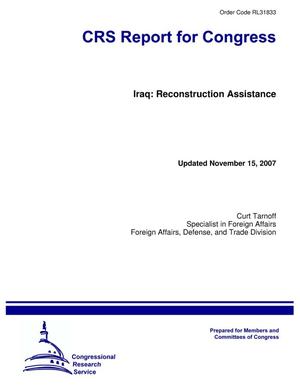 Iraq: Reconstruction Assistance