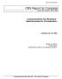 Primary view of Communications Act Revisions: Selected Issues for Consideration