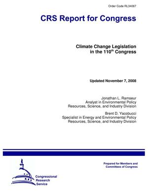 Climate Change Legislation in the 110th Congress