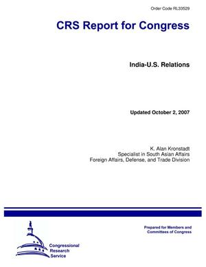 India-U.S. Relations