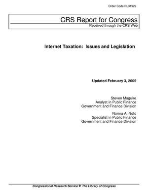 Internet Taxation: Issues and Legislation