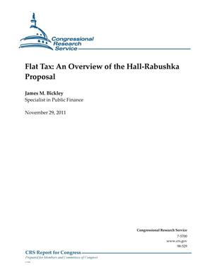 Flat Tax: An Overview of the Hall-Rabushka Proposal