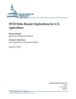 WTO Doha Round: Implications for U.S. Agriculture