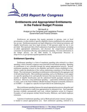 Entitlements and Appropriated Entitlements in the Federal Budget Process