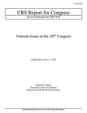 Veterans Issues in the 105th Congress