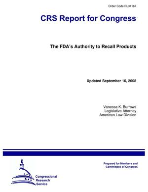 The FDA’s Authority to Recall Products