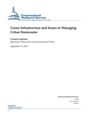 Green Infrastructure and Issues in Managing Urban Stormwater