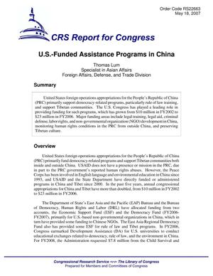 U.S.-Funded Assistance Programs in China