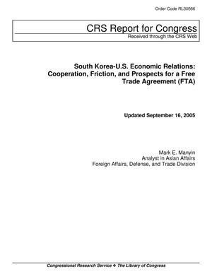 South Korea-U.S. Economic Relations: Cooperation, Friction, and Prospects for a Free Trade Agreement (FTA)