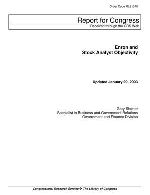 Enron and Stock Analyst Objectivity