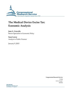The Medical Device Excise Tax: Economic Analysis