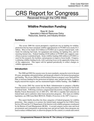 Wildfire Protection Funding