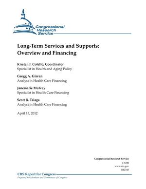 Long-Term Services and Supports: Overview and Financing