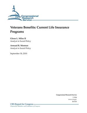 Veterans Benefits: Current Life Insurance Programs