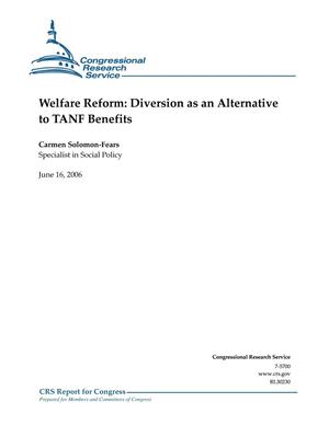 Welfare Reform: Diversion as an Alternative to TANF Benefits