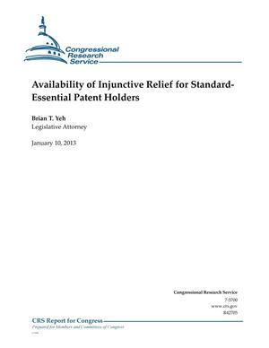 Availability of Injunctive Relief for Standard-Essential Patent Holders