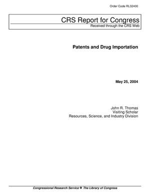 Patents and Drug Importation