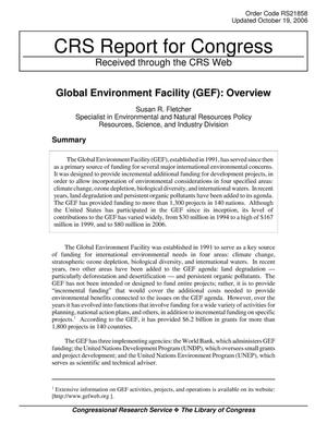 Global Environment Facility (GEF): Overview