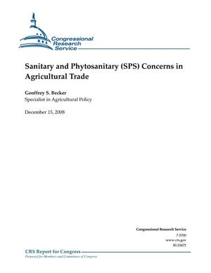 Sanitary and Phytosanitary (SPS) Concerns in Agricultural Trade