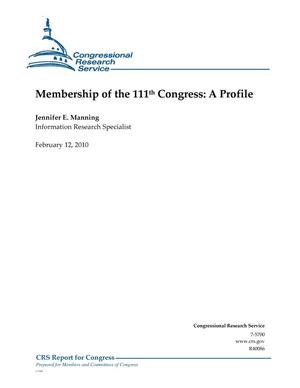 Membership of the 111th Congress: A Profile