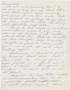 Letter: [Handwritten Letter: Third Letter to Bill]