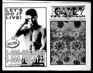 Primary view of object titled 'The Gayly Oklahoman (Oklahoma City, Okla.), Vol. 10, No. 15, Ed. 1 Saturday, August 1, 1992'.