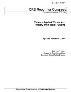 Violence Against Women Act: History and Federal Funding