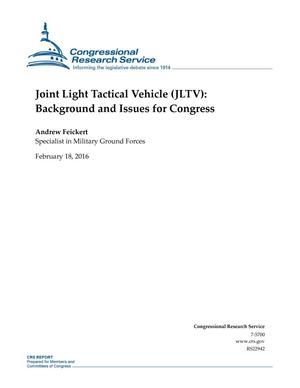 Joint Light Tactical Vehicle (JLTV): Background and Issues for Congress