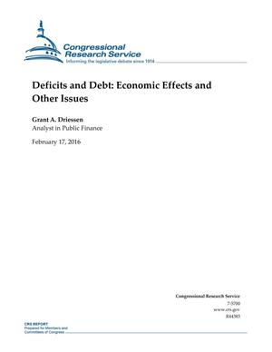 Deficits and Debt: Economic Effects and Other Issues