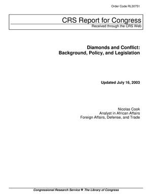 Diamonds and Conflict: Background, Policy, and Legislation