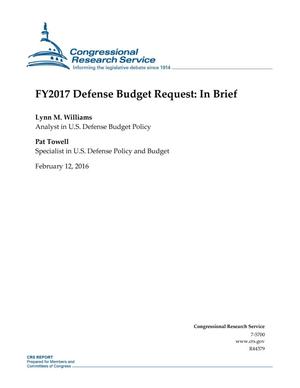 FY2017 Defense Budget Request: In Brief