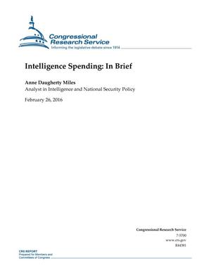 Intelligence Spending: In Brief