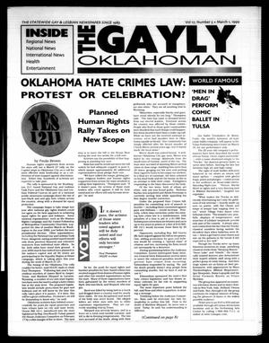 Primary view of object titled 'The Gayly Oklahoman (Oklahoma City, Okla.), Vol. 17, No. 5, Ed. 1 Monday, March 1, 1999'.