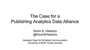 The Case for a Publishing Analytics Data Alliance