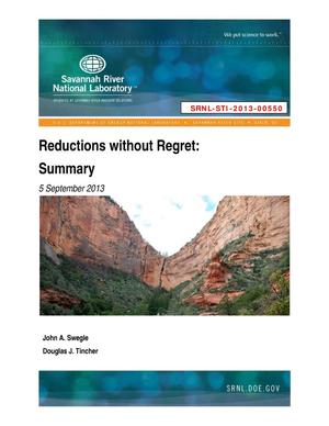 REDUCTIONS WITHOUT REGRET: SUMMARY