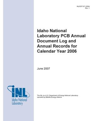 Idaho National Laboratory PCB Annual Document Log