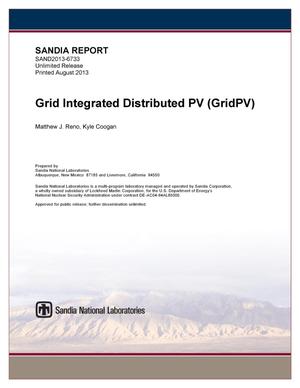Grid integrated distributed PV (GridPV).