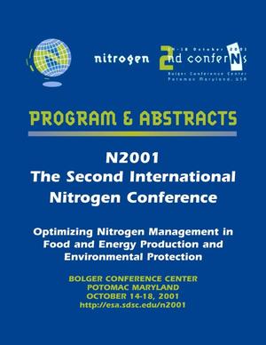 Program and Abstracts, N2001, The Second International Nitrogen Conference