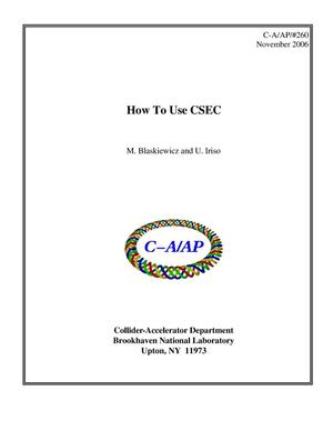 How to Use CSEC
