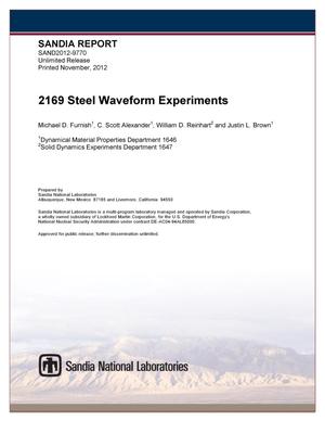 2169 steel waveform experiments.