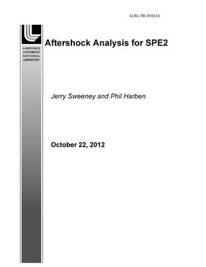 Aftershock Analysis for SPE2