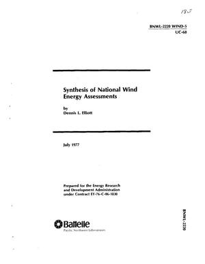 Synthesis of National Wind Energy Assessments