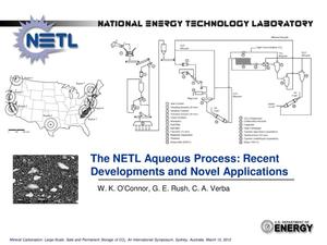 The NETL Aqueous Process: Recent Developments and Novel Applications