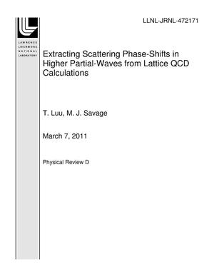 Extracting Scattering Phase-Shifts in Higher Partial-Waves from Lattice QCD Calculations